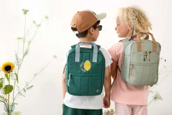 Kindergartenrucksack Square - Little Gang, Zitrone Dunkelgrün