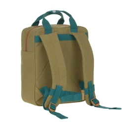 Kindergartenrucksack Square Little One & Me - Small, Oliv