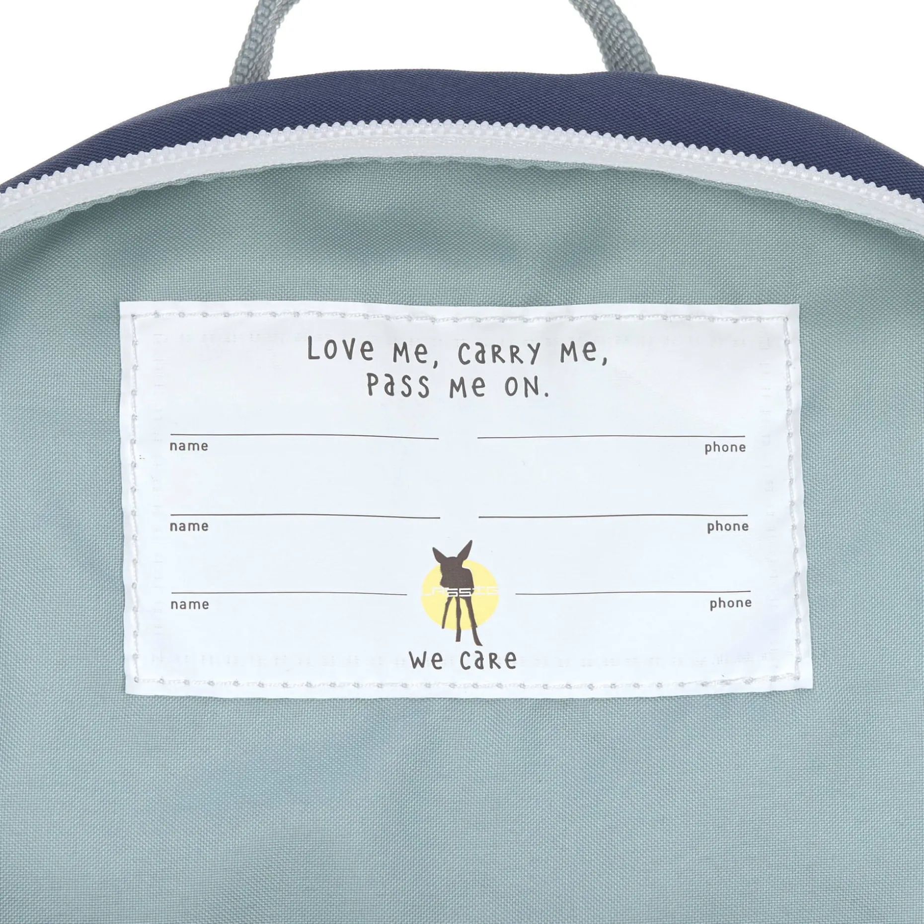 Kindergartenrucksack Tiny - Wal, Dunkelblau