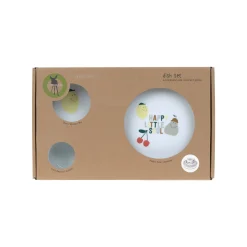 Kindergeschirr Set Porzellan - Happy Fruits, Zitrone Kirsche