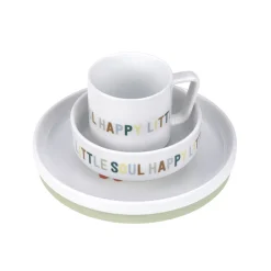 Kindergeschirr Set Porzellan - Happy Fruits, Zitrone Kirsche