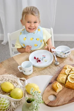 Kindergeschirr Set Porzellan - Happy Fruits, Zitrone Kirsche