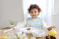 Kindergeschirr Set Porzellan - Happy Fruits, Zitrone Kirsche