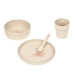 Kindergeschirr Set (Teller - Schüssel - Becher - Löffel) - Little Water, Schwan