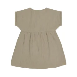 Kinderkleid - Bio Baumwolle, Oliv