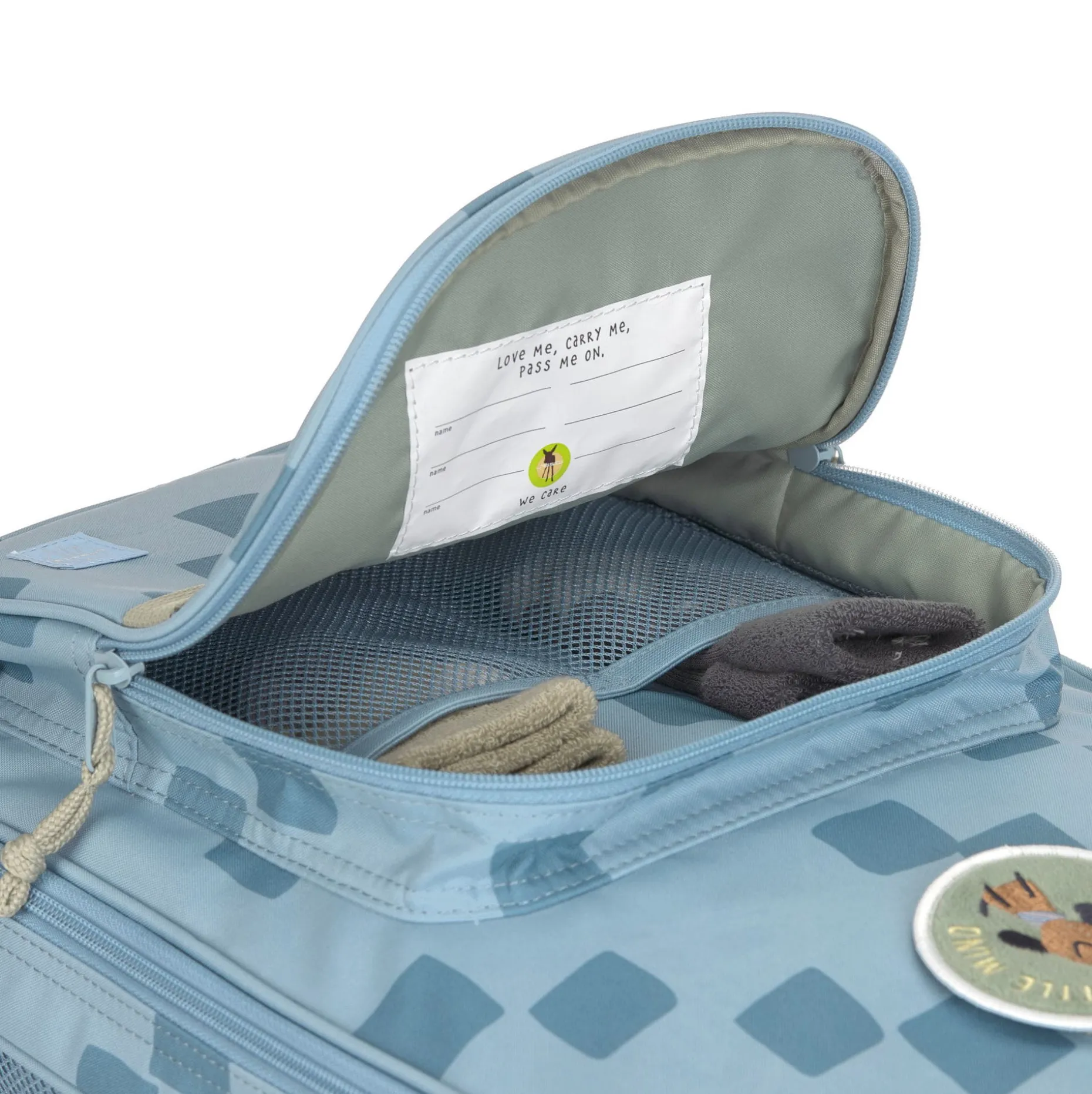 Kinderkoffer - Trolley Pattern Party, Blau