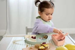 Kinder Menüteller Silikon (3-teilig) - Happy Fruits, Kirsche