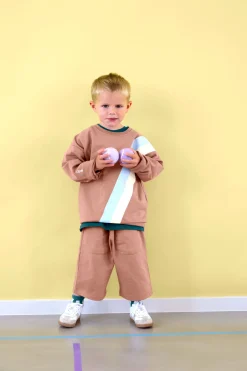 Kinder Pullover - Bio Baumwolle, Braun
