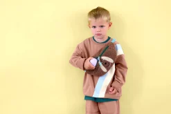 Kinder Pullover - Bio Baumwolle, Braun