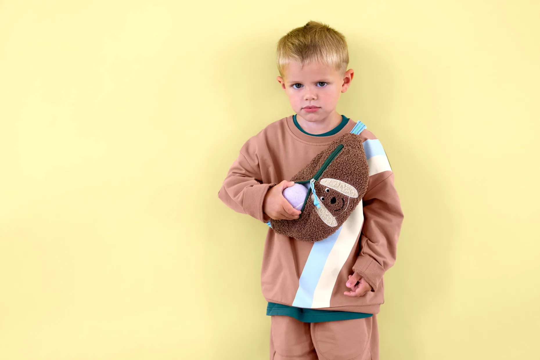 Kinder Pullover - Bio Baumwolle, Braun