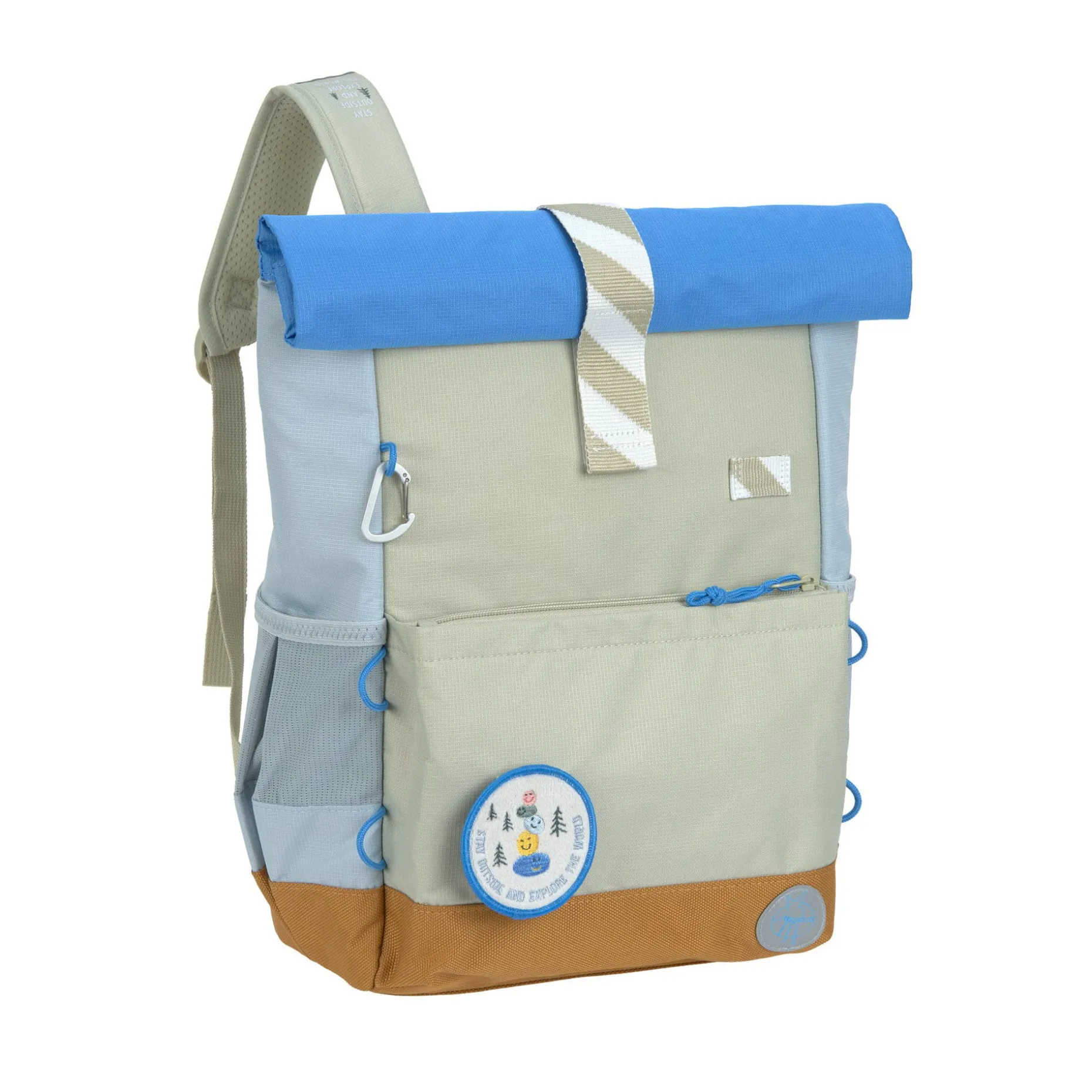 Kinderrucksack Rolltop - Sunny Explorer, Grün Blau