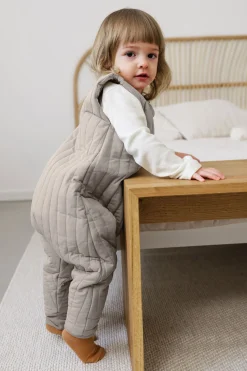 Kinder Schlafoverall 2.5 TOG - Bio Baumwolle, Taupe