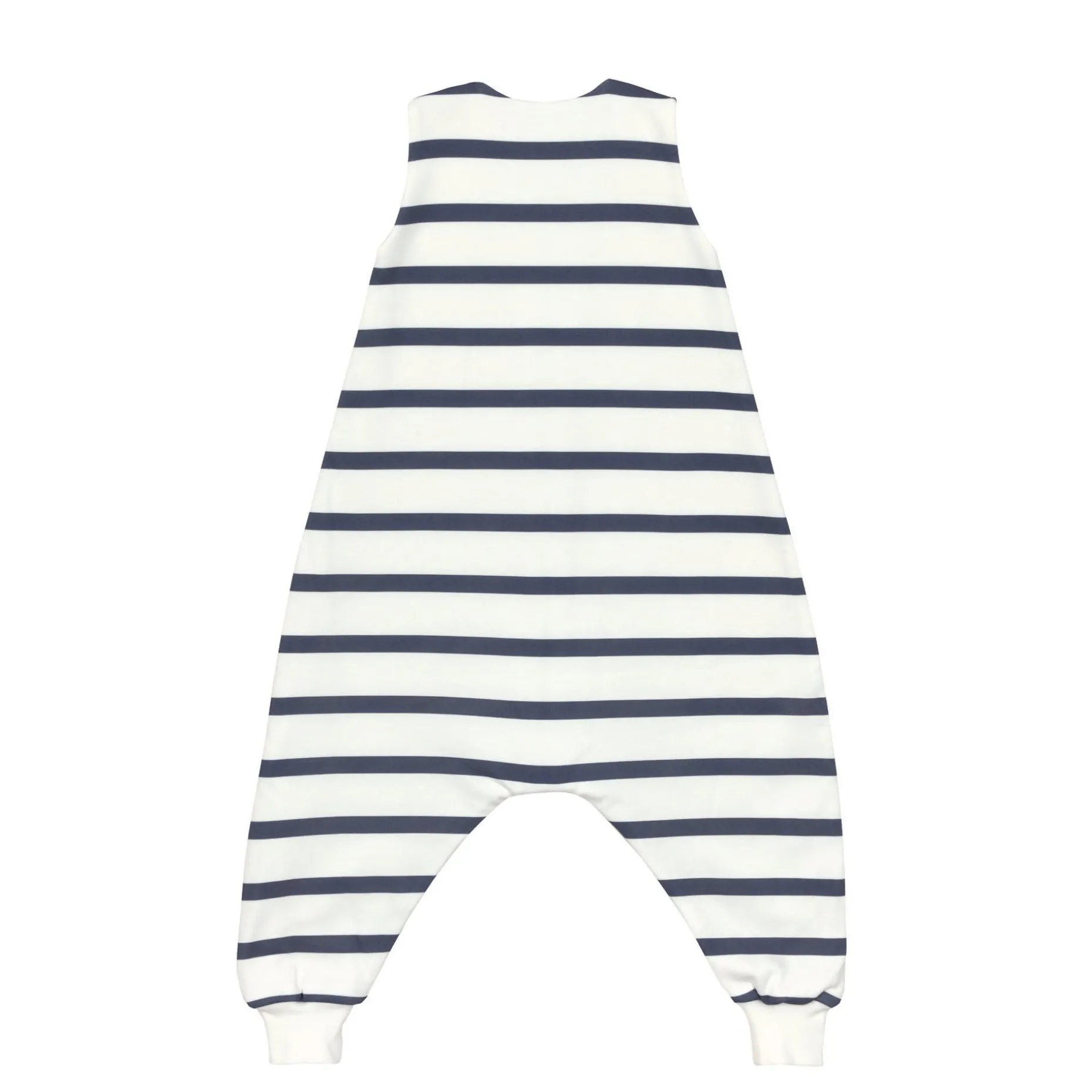 Kinder Schlafoverall 1 TOG - Bio Baumwolle, Gestreift, Blau