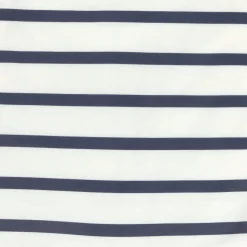 Kinder Schlafoverall 1 TOG - Bio Baumwolle, Gestreift, Blau