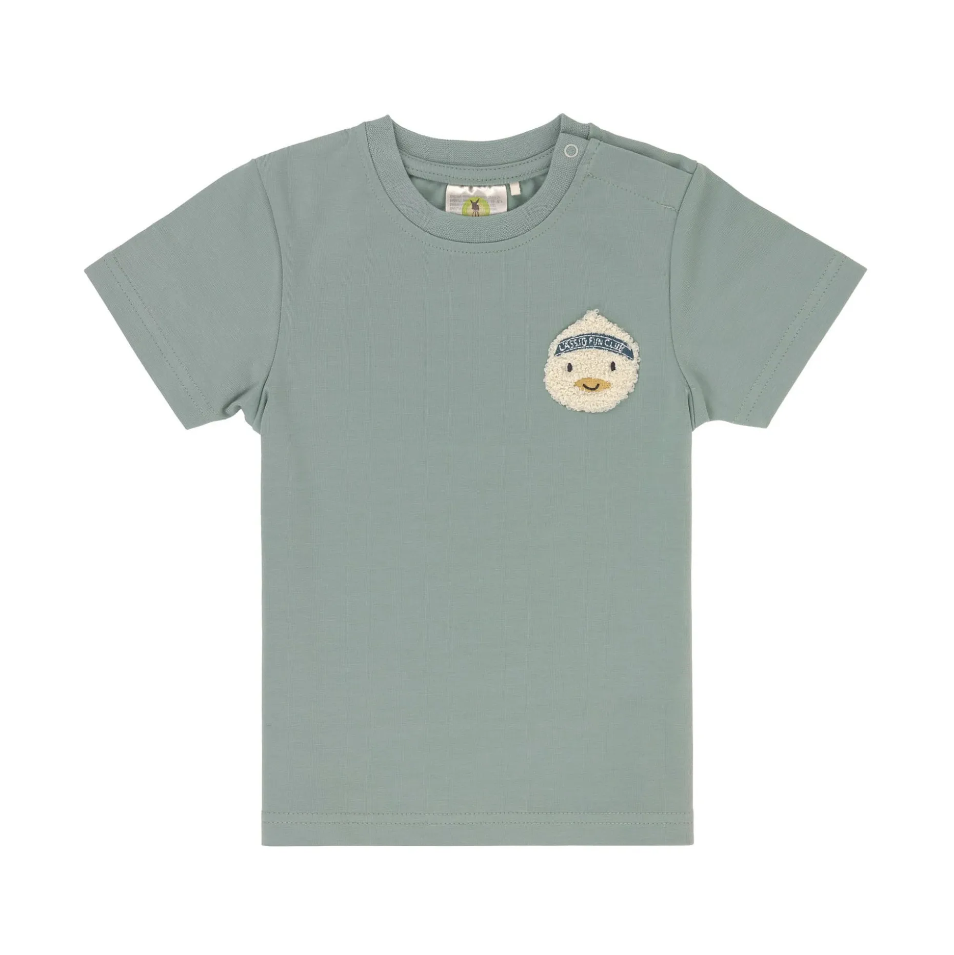 Kinder T-Shirt - Bio Baumwolle, Ente Granit Grün