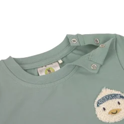 Kinder T-Shirt - Bio Baumwolle, Ente Granit Grün
