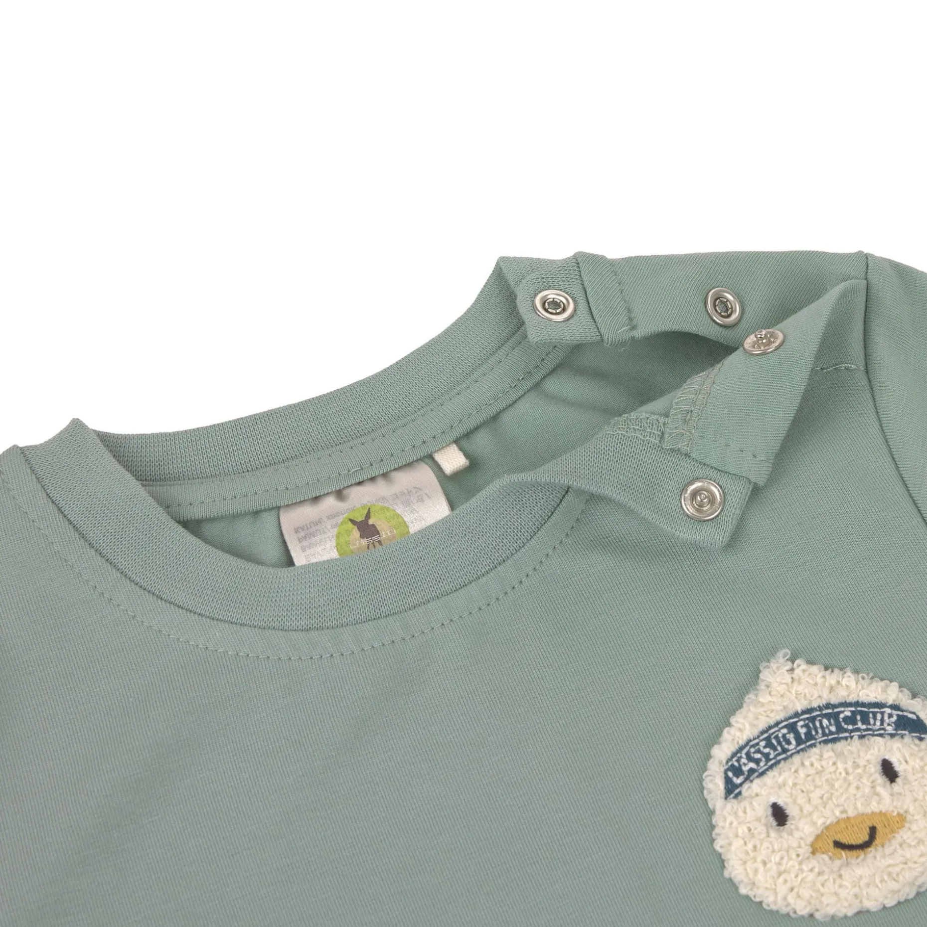 Kinder T-Shirt - Bio Baumwolle, Ente Granit Grün