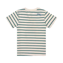 Kinder T-Shirt - Bio Baumwolle, Hund Gestreift