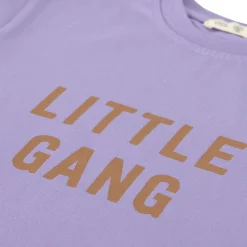 Kinder T-Shirt - Bio Baumwolle, Little Gang, Lila