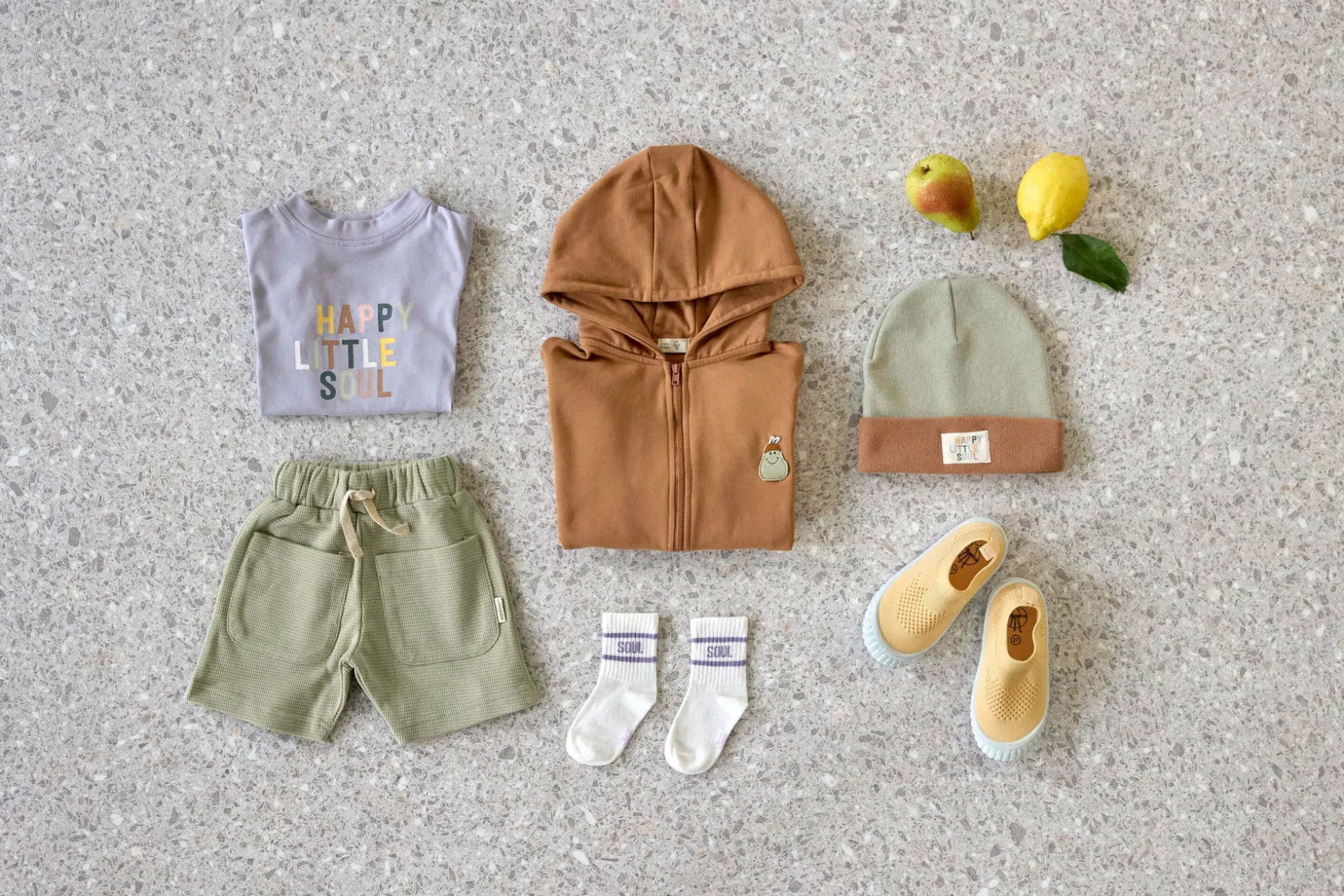Kinder T-Shirt - Bio Baumwolle, Little Gang, Pastell Lila