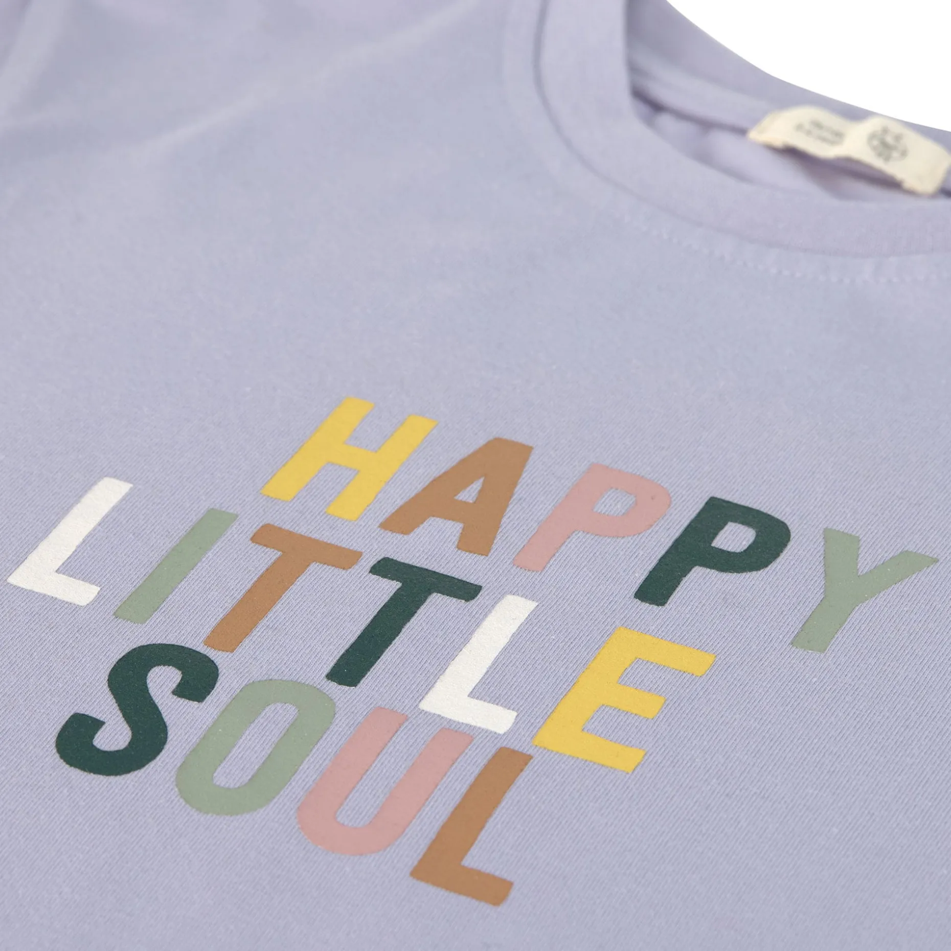 Kinder T-Shirt - Bio Baumwolle, Little Gang, Pastell Lila