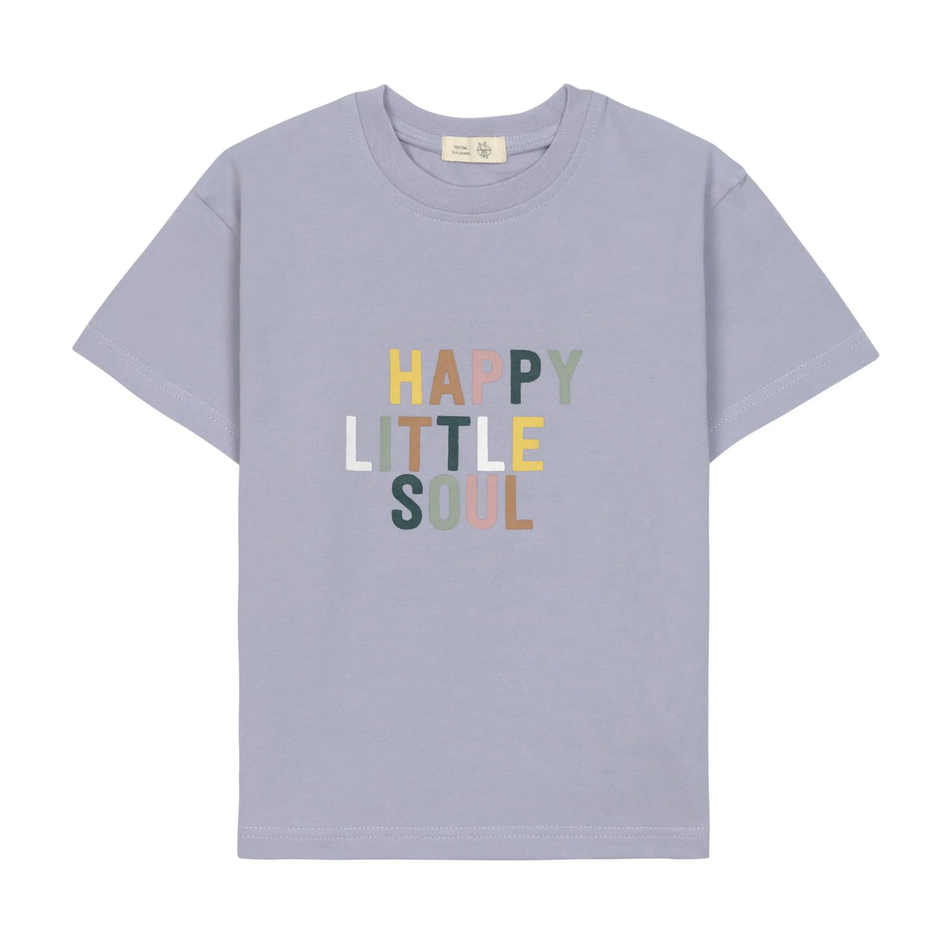 Kinder T-Shirt - Bio Baumwolle, Little Gang, Pastell Lila