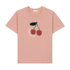 Kinder T-Shirt - Bio Baumwolle, Little Gang, Kirsche Rosa