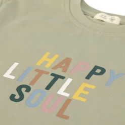 Kinder T-Shirt - Bio Baumwolle, Little Gang, Khaki
