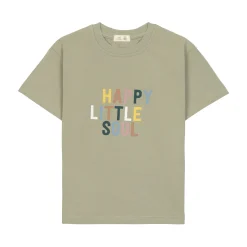 Kinder T-Shirt - Bio Baumwolle, Little Gang, Khaki