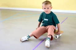Kinder T-Shirt - Bio Baumwolle, Skateboard Grün
