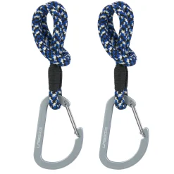 Kinderwagenhaken 2er Set - Karabiner, Schwarz Blau