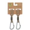 Kinderwagenhaken 2er Set - Karabiner, Oliv Rot