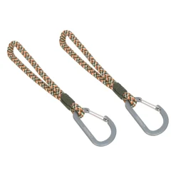 Kinderwagenhaken 2er Set - Karabiner, Oliv Rot