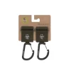 Kinderwagenhaken 2er Set - Karabiner, Oliv