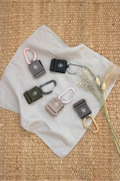 Kinderwagenhaken 2er Set - Karabiner, Beige