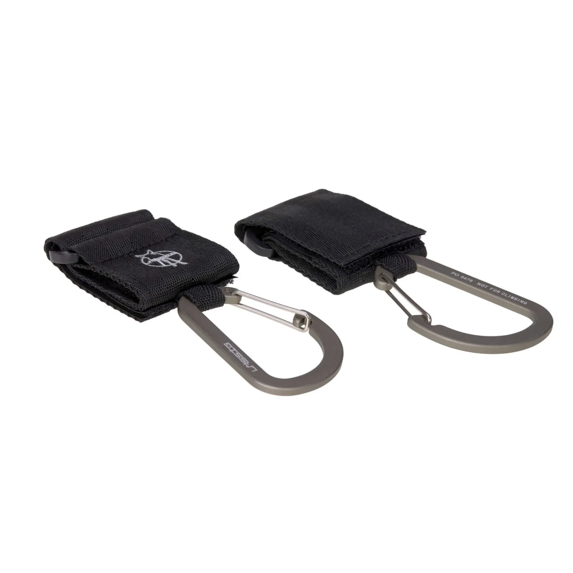 Kinderwagenhaken 2er Set - Karabiner, Schwarz