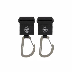 Kinderwagenhaken 2er Set - Karabiner, Schwarz