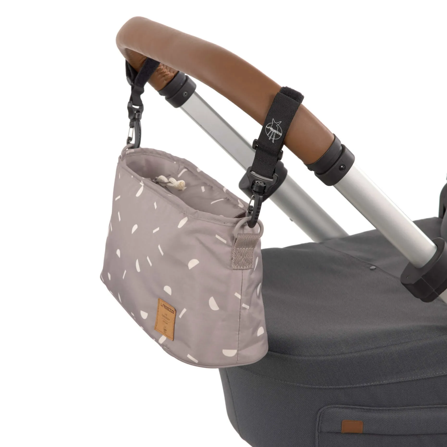 Kinderwagen Organizer - Blocks Taupe, Grau