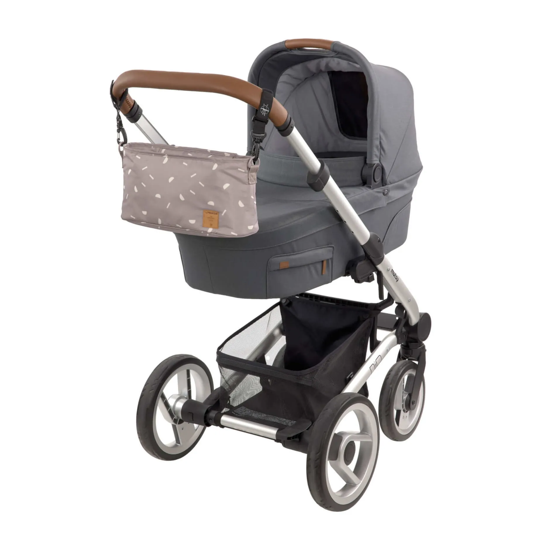 Kinderwagen Organizer - Blocks Taupe, Grau