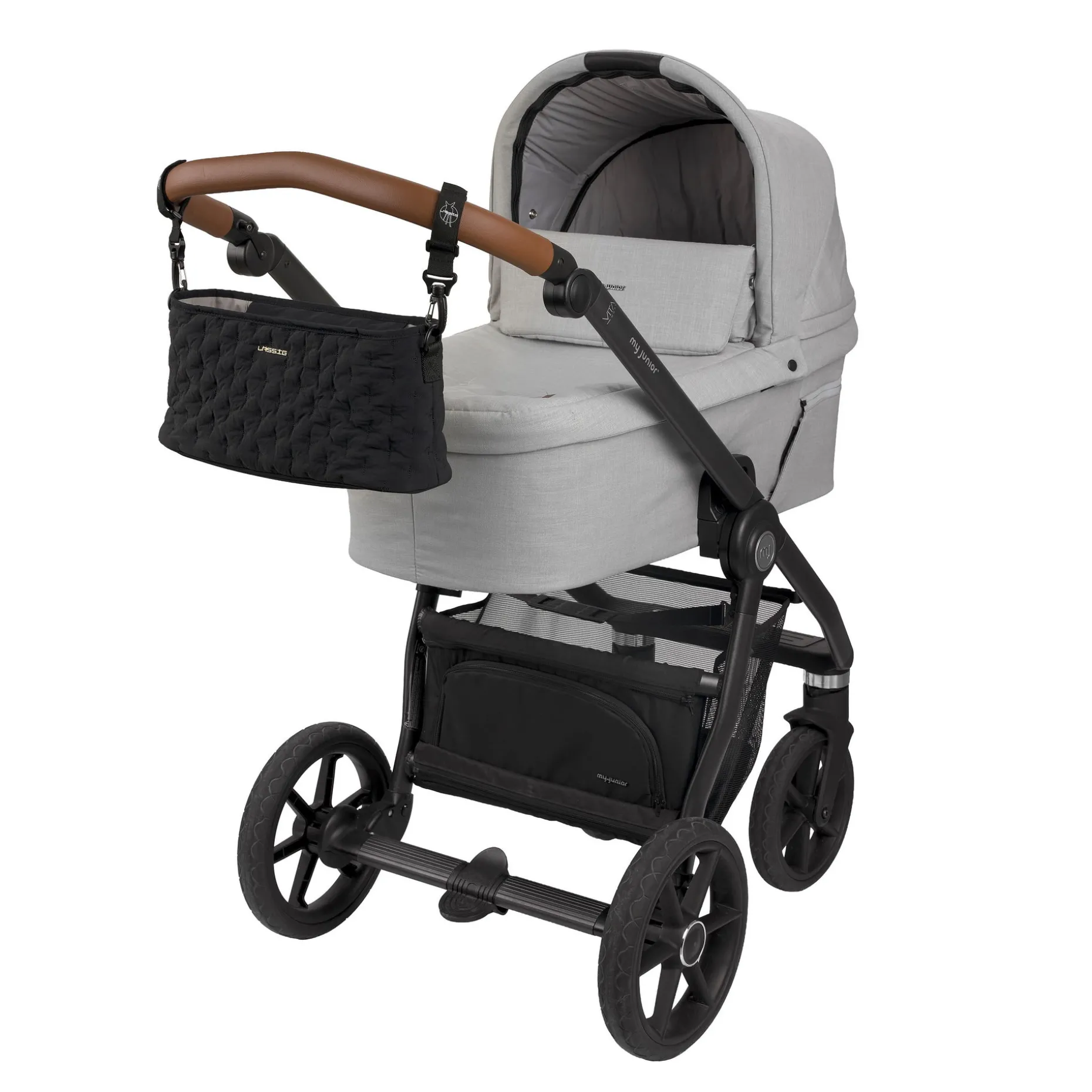 Kinderwagen Organizer gesteppt, Schwarz