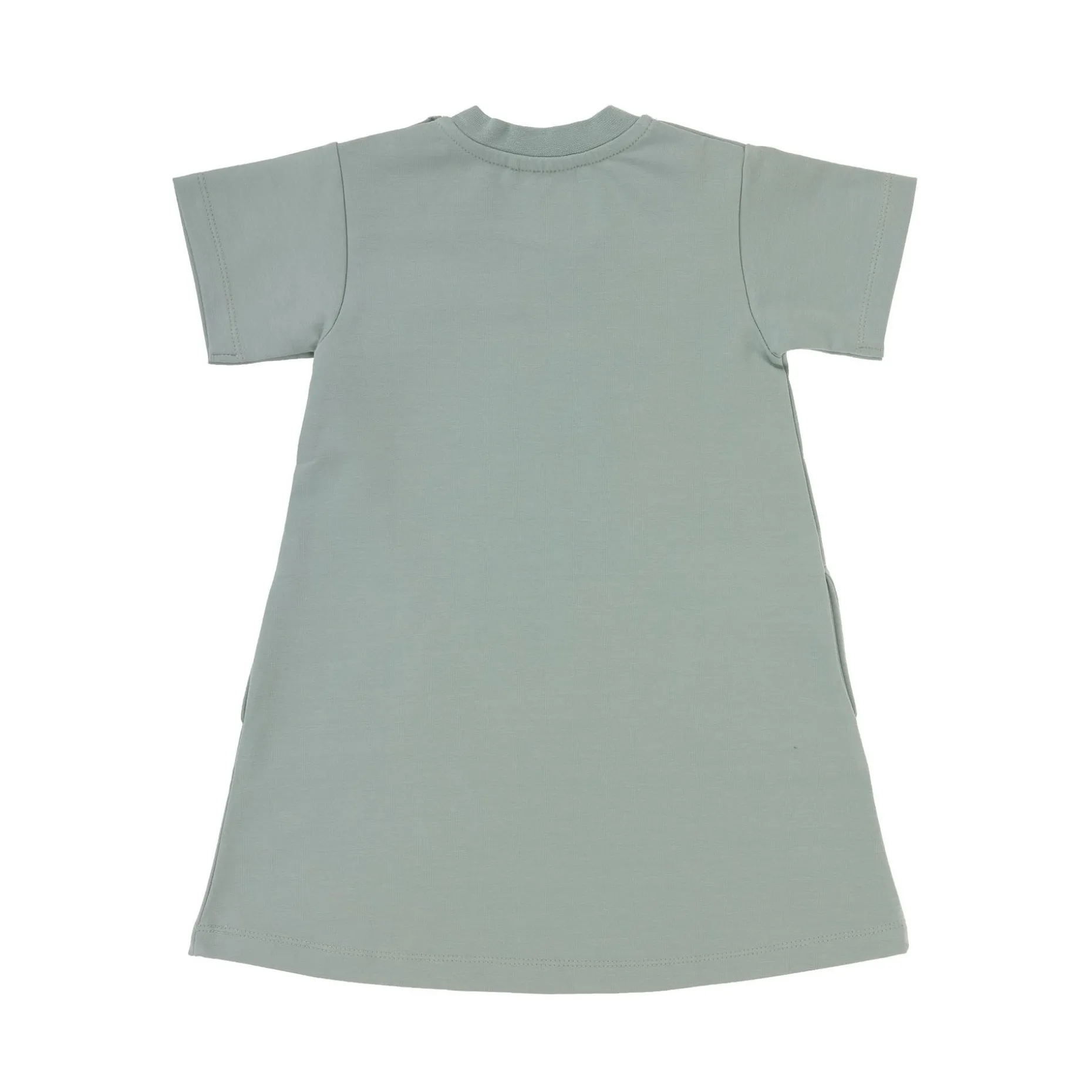 Kleid Kinder - Bio Baumwolle, Granit Grün