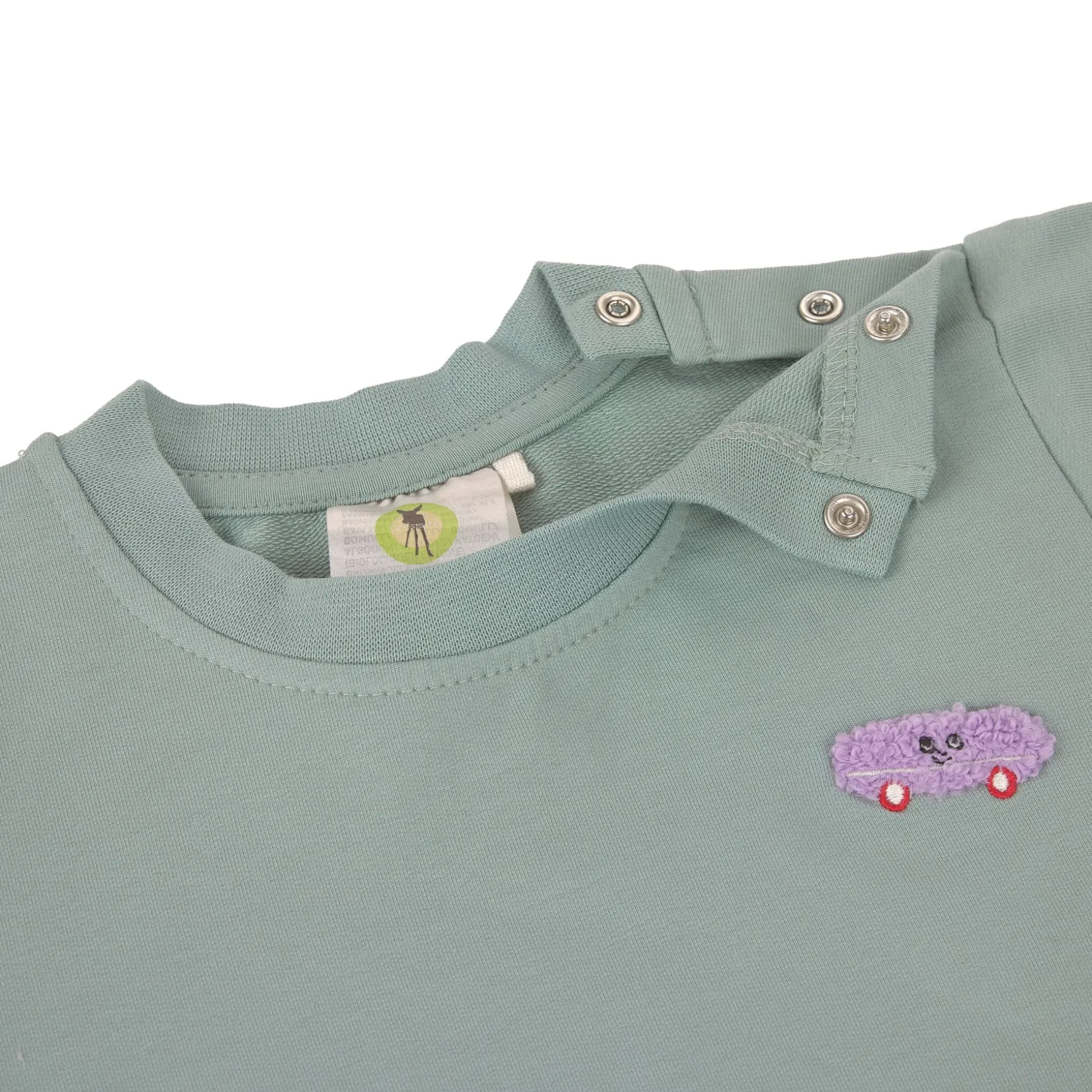 Kleid Kinder - Bio Baumwolle, Granit Grün