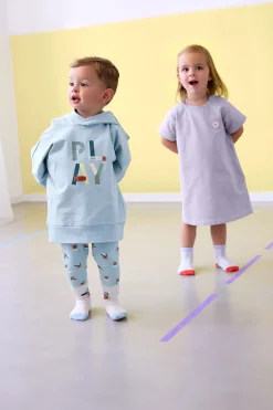 Kleid Kinder - Bio Baumwolle, Pastell Lila