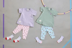Kleid Kinder - Bio Baumwolle, Pastell Lila
