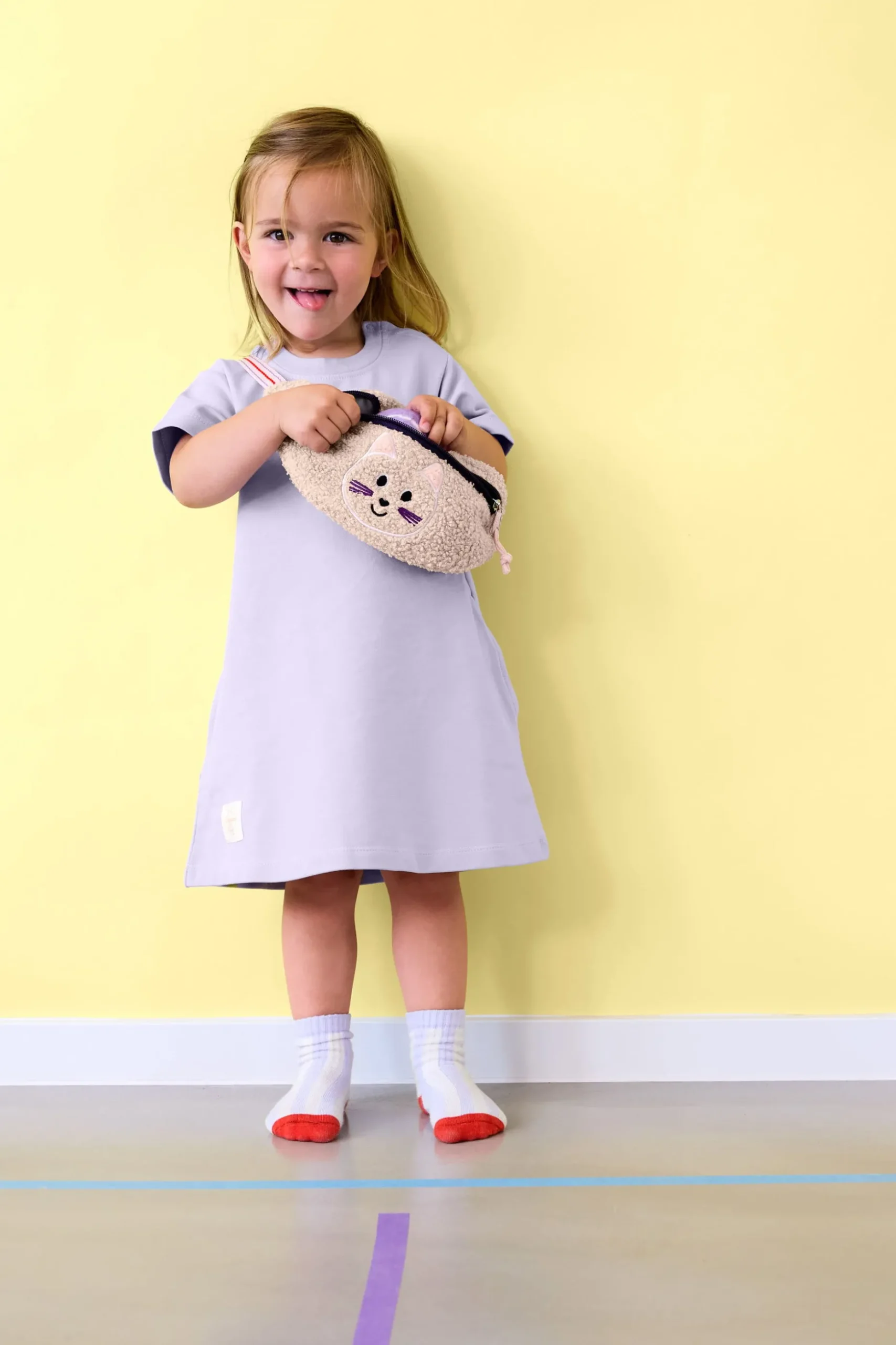 Kleid Kinder - Bio Baumwolle, Pastell Lila