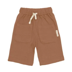 Kurze Hose Kinder - Bio Baumwolle, Little Gang, Karamell