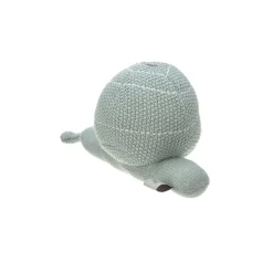 Kuscheltier mit Rassel - Knitted Toy, Garden Explorer Schnecke Grün