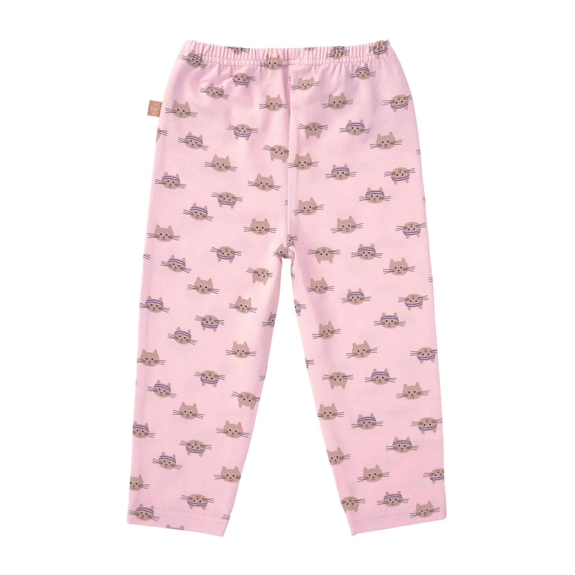 Leggings Kinder - Bio Baumwolle, Katze Rosa