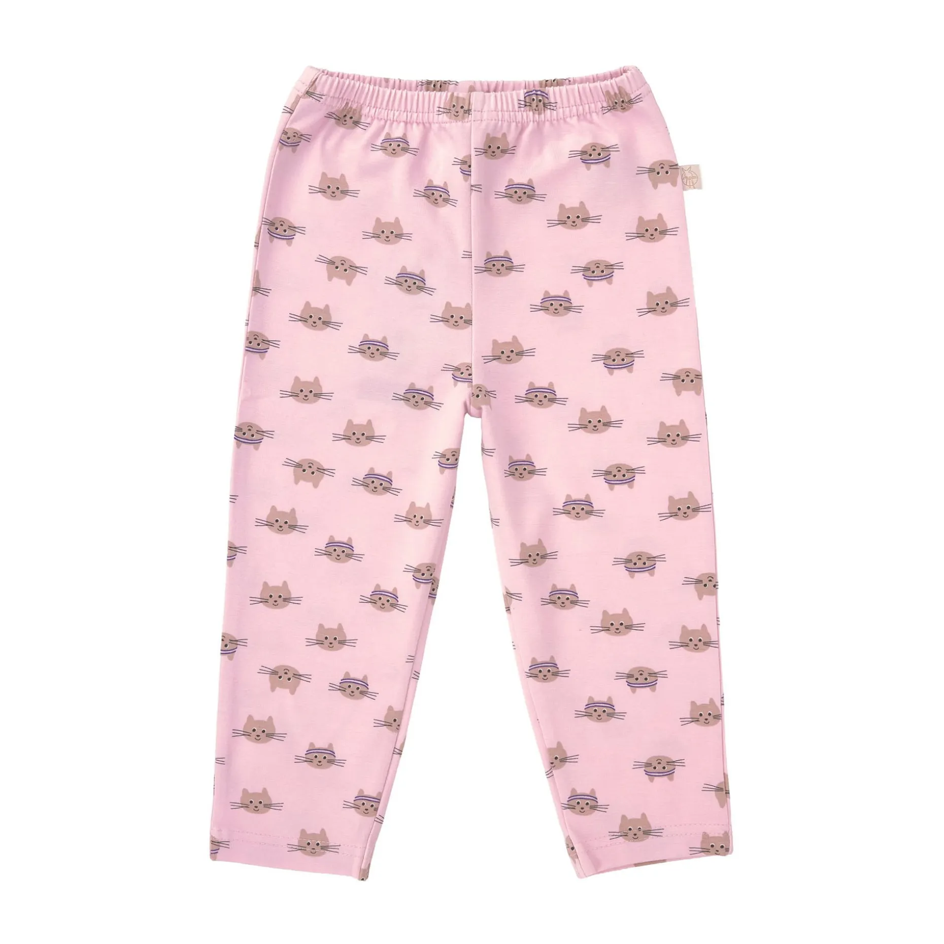 Leggings Kinder - Bio Baumwolle, Katze Rosa