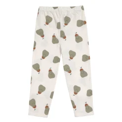 Leggings Kinder - Bio Baumwolle, Little Gang, Birne weiß